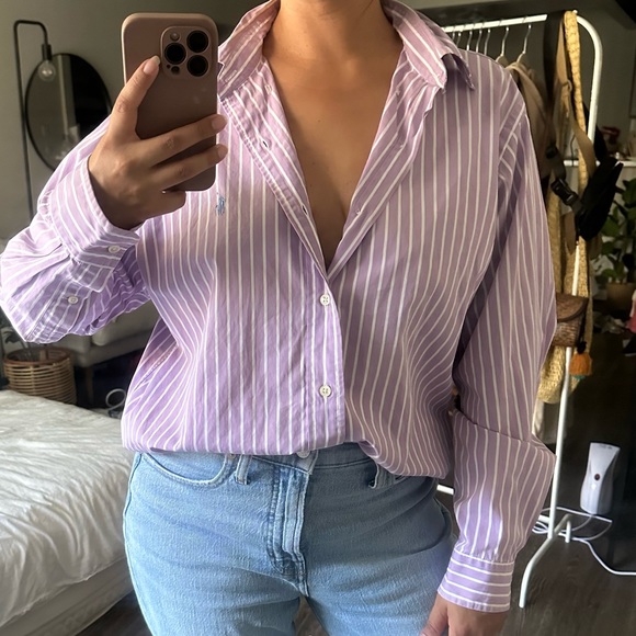 Ralph Lauren Other - Ralph Lauren Striped Lavender Men’s Button Down Shirt
